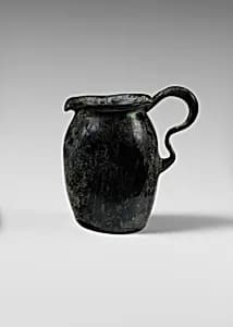 Glass miniature one-handled jug by Unknown Artist