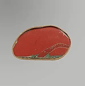 Glass monochrome inlay fragment by Unknown Artist