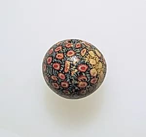 Glass mosaic bead by Unknown Artist
