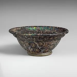 Glass mosaic bowl by Unknown Artist