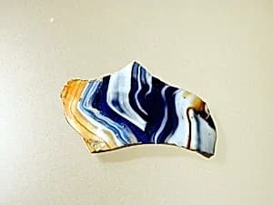 Glass mosaic bowl fragment by Unknown Artist