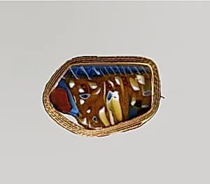 Glass mosaic bowl fragment by Unknown Artist