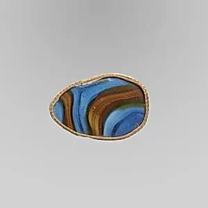 Glass mosaic bowl fragment by Unknown Artist