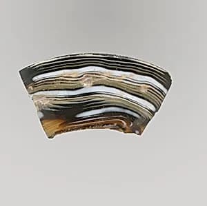 Glass mosaic bowl fragment by Unknown Artist