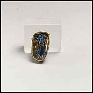 Glass mosaic bowl fragment by Unknown Artist