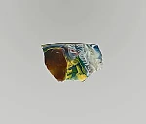 Glass mosaic bowl fragment by Unknown Artist