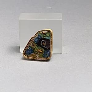 Glass mosaic bowl fragment by Unknown Artist
