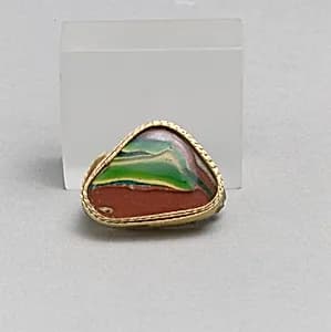 Glass mosaic bowl fragment by Unknown Artist