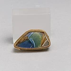 Glass mosaic bowl fragment by Unknown Artist