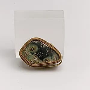 Glass mosaic bowl fragment by Unknown Artist