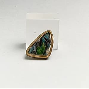 Glass mosaic bowl fragment by Unknown Artist