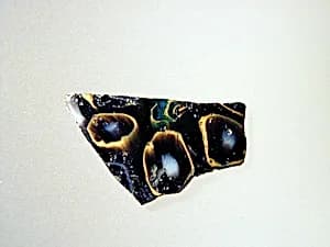 Glass mosaic bowl fragment by Unknown Artist