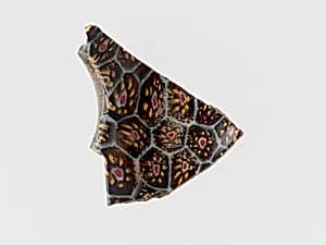 Glass mosaic bowl fragment by Unknown Artist