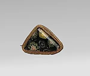 Glass mosaic carinated bowl fragment by Unknown Artist
