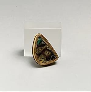 Glass mosaic carinated bowl fragment by Unknown Artist