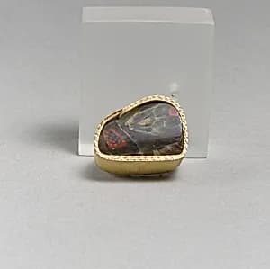 Glass mosaic carinated bowl fragment by Unknown Artist