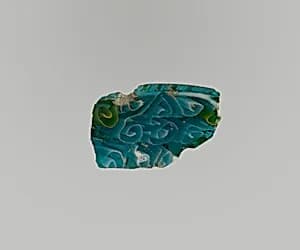 Glass mosaic dish fragment by Unknown Artist