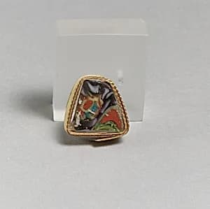 Glass mosaic fragment by Unknown Artist