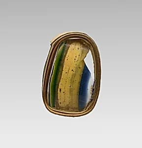 Glass mosaic fragment by Unknown Artist
