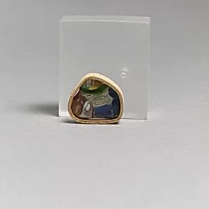 Glass mosaic fragment by Unknown Artist