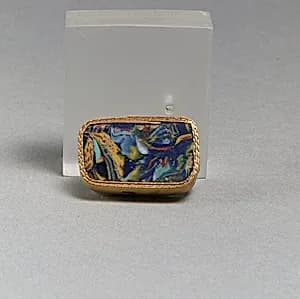 Glass mosaic fragment by Unknown Artist