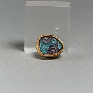 Glass mosaic fragment by Unknown Artist