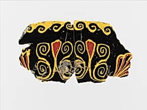 Glass mosaic inlay by Unknown Artist