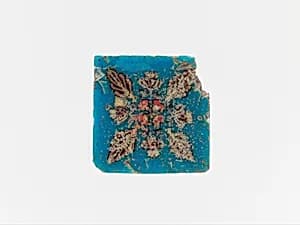 Glass mosaic inlay by Unknown Artist