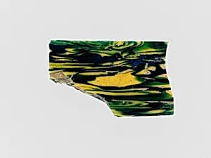 Glass mosaic inlay fragment by Unknown Artist