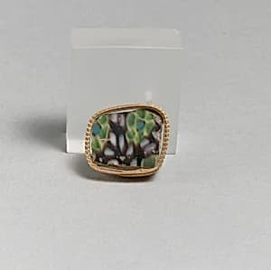 Glass mosaic inlay fragment by Unknown Artist