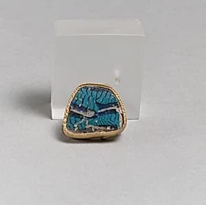 Glass mosaic inlay fragment by Unknown Artist