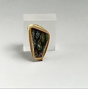 Glass mosaic inlay fragment by Unknown Artist