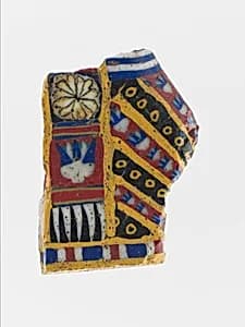 Glass mosaic relief fragment by Unknown Artist