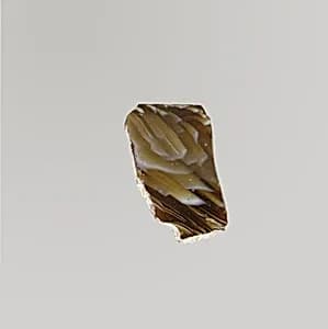 Glass mosaic ribbed bowl fragment by Unknown Artist