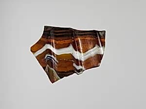 Glass mosaic ribbed bowl fragment by Unknown Artist