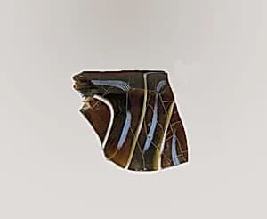 Glass mosaic ribbed bowl fragment by Unknown Artist