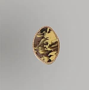 Glass mosaic ribbed bowl fragment by Unknown Artist