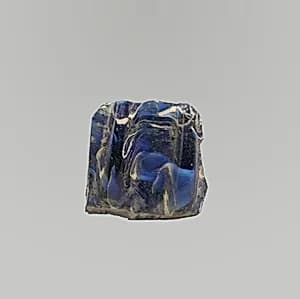 Glass mosaic ribbed bowl fragment by Unknown Artist