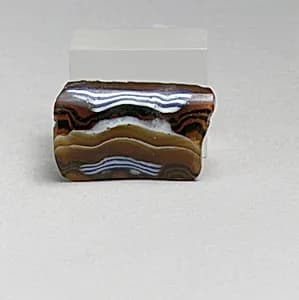 Glass mosaic ribbed bowl fragment by Unknown Artist