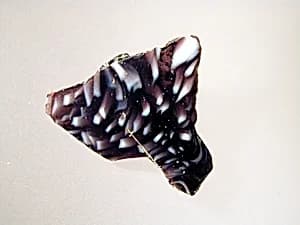 Glass mosaic ribbed bowl fragment by Unknown Artist
