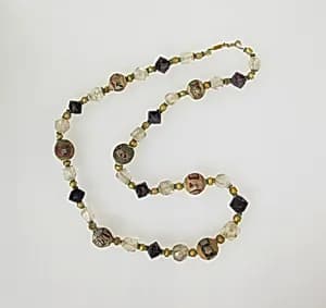 Glass necklace comprising 187 beads by Unknown Artist