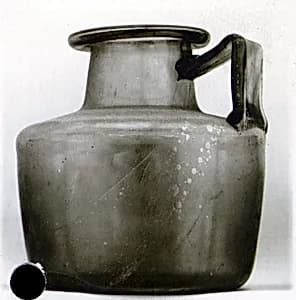 Glass one-handled jug by Unknown Artist