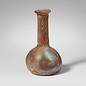 Glass perfume bottle by Unknown Artist