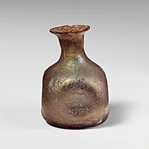 Glass perfume bottle by Unknown Artist