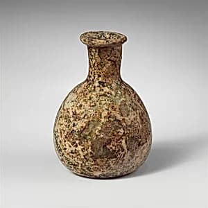 Glass perfume bottle by Unknown Artist