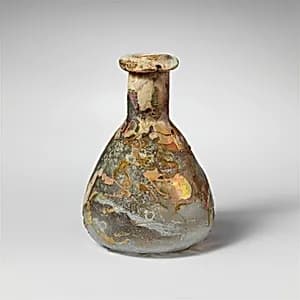 Glass perfume bottle by Unknown Artist