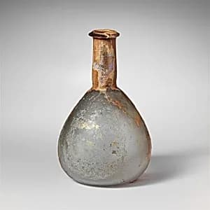 Glass perfume bottle by Unknown Artist