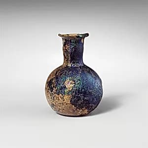 Glass perfume bottle by Unknown Artist