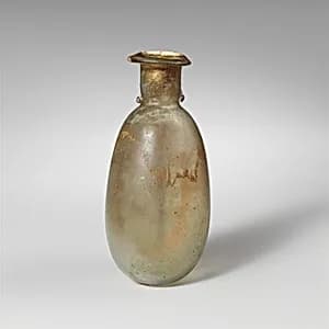 Glass perfume bottle by Unknown Artist