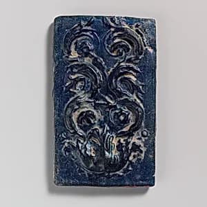 Glass plaque with foliage by Unknown Artist